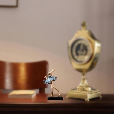 Ballerina Figurine, Resin Ballet Dancer Sculpture, Desk Art Gift Statue for Indoor