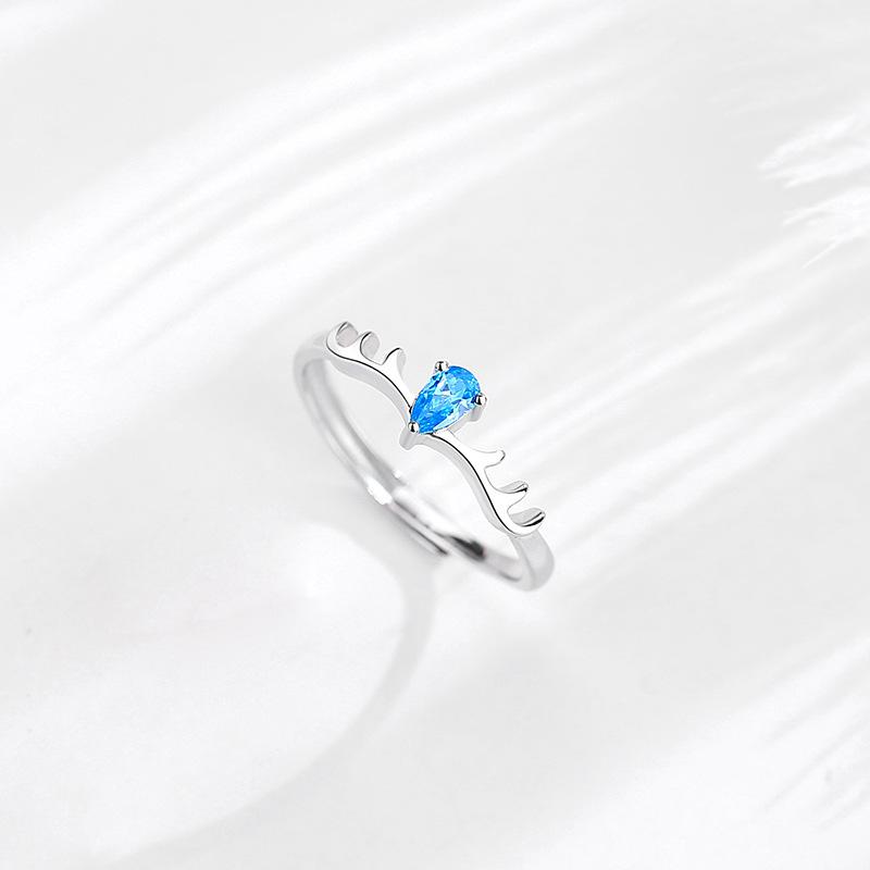 

Танцизное классическое кольцо из стерлингового серебра 925 пробы с цирконом, женские ювелирные изделия, свадебное обещание, подарок для вечеринки WOMEN синий