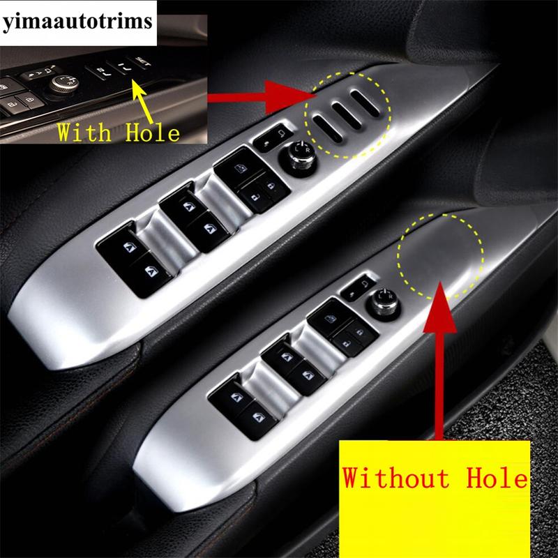 Car Inner Door Window Glass Lift Rise Switch Panel Frame Decoration Cover Trim For Toyota Camry 2018 - 2025 Interior Accessories
