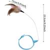 Latest Popular Feathers Plaything With Collar For Cat Teaser Self-Entertainment Cat Plaything Neck Collar Feathers Bell Cat Toy Pet Supplies