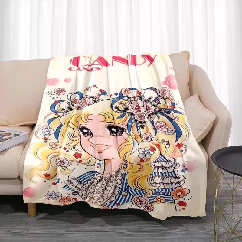 

Одеяло Candy Candy Anime Kawaii Japanese Anime Flannel Super Soft Warm Blanket Подходит для дома Four Seasons Bedroom Blanket 30x40in