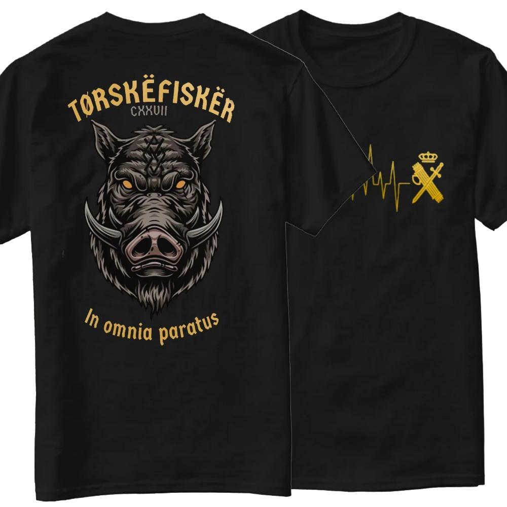 

Летняя футболка 2024 года Camiseta España Guardia Civil CXXVII. Cuello Redondo, повседневный топ S чёрный