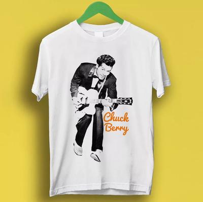 Chuck Berry Gitarrenlegende Rock N' Roll Retro Musik Top T-Shirt P1156