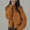 Korean Style Women's Pure Wool Knit Cardigan - Cozy Autumn/Winter Outerwear, Simple & Stylish