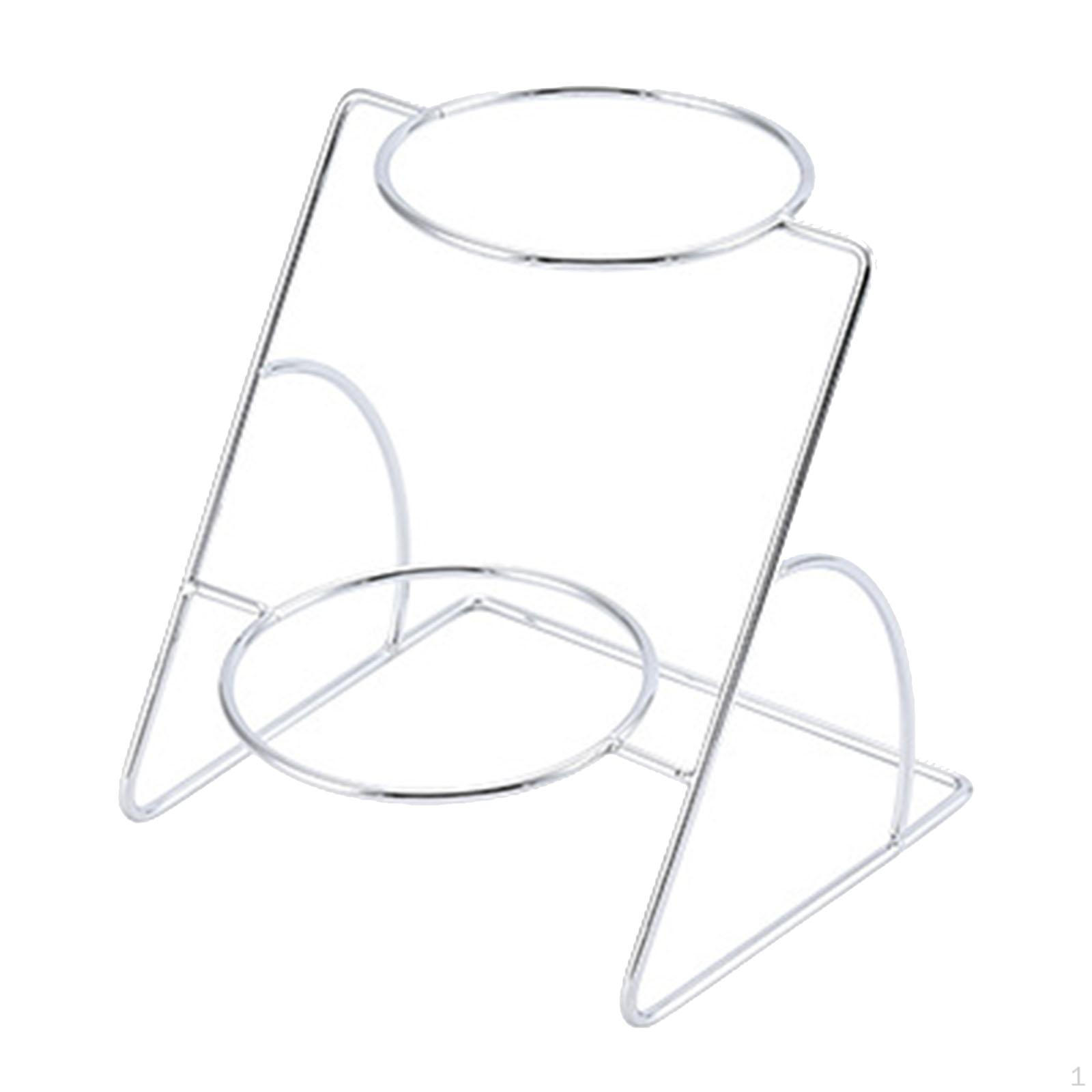 

Buffet Spice Stand Rack Organizer Durability Iron Professional Sauces Seasonings Holder for 2 Layer Silver