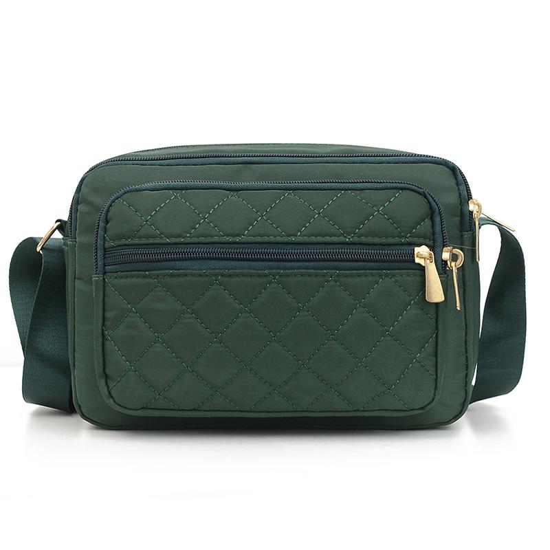 

Yogodlns женская сумка корейская мода новая вышивка нитью большая вместительная сумка через плечо для среднего и пожилого возраста классическая сумка через плечо простая 24x9x16cm зелёный