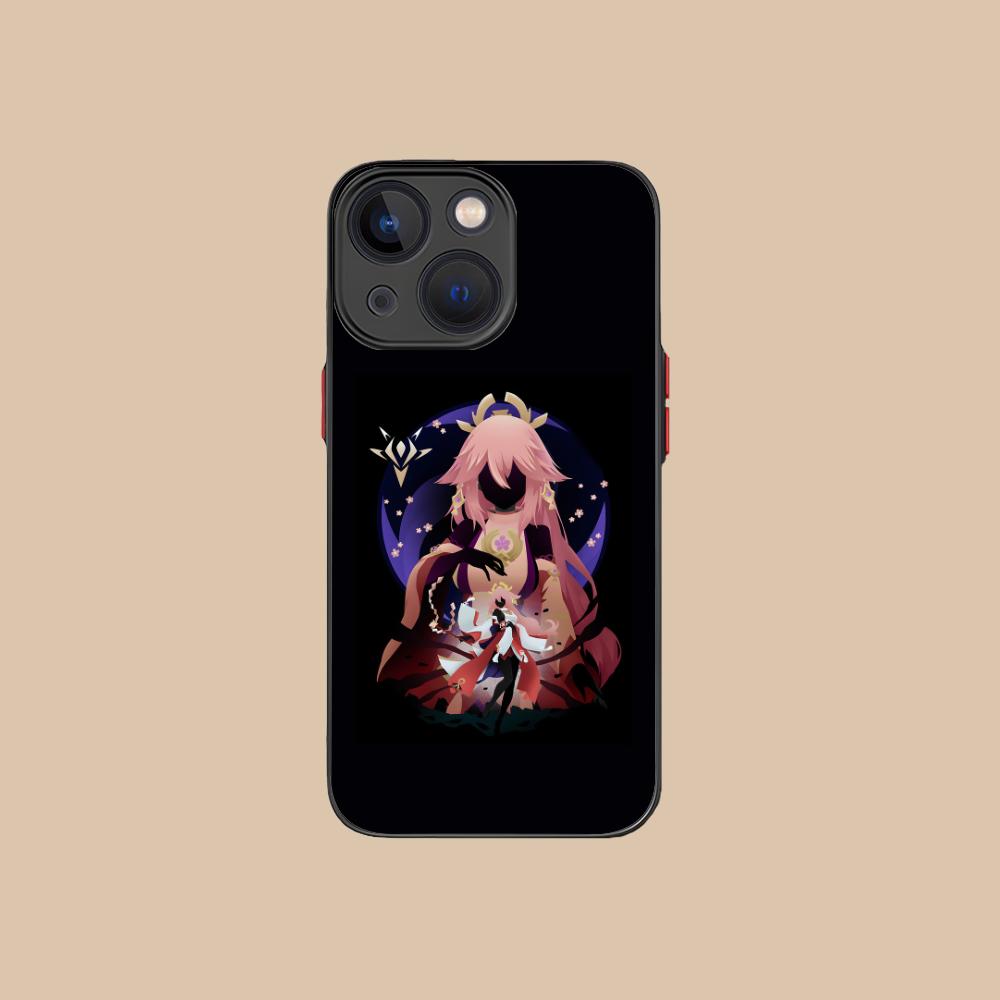 Game GI Miko Silicone Mobile Phone Case for iPhone 17 16 15 14 13 12 11 X XR XS 8 7 Air Pro Max Plus Mini Colorful Cover