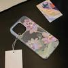 Flowers Matte Transparent Clear Frosted Shockproof phone Case For iPhone 16 15 14 Plus 13 12 11  7 8 Pro X XR Max 7 8 Plus