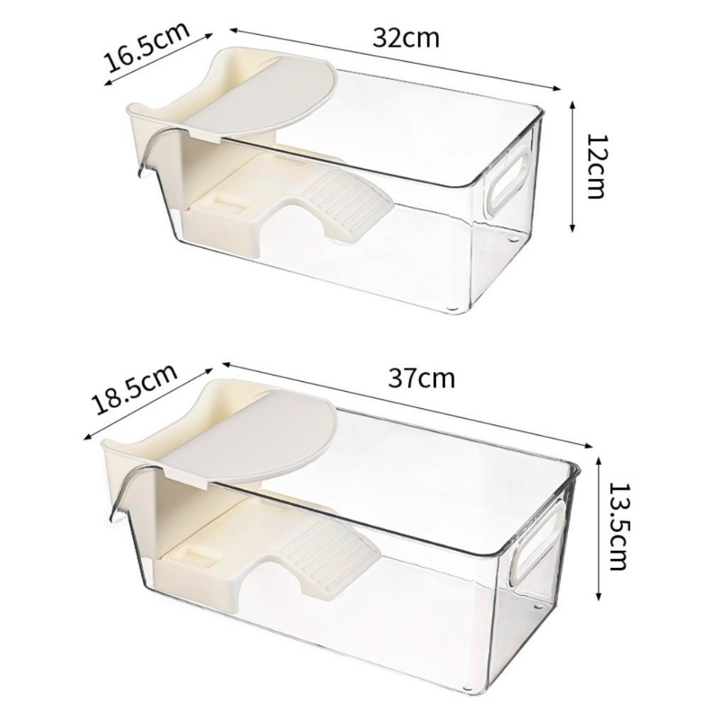 New Plastic Turtle Tank Transparent Easy Clean Turtle Habitat Large Capacity Multi-functional Reptile Terrarium for Amphibian