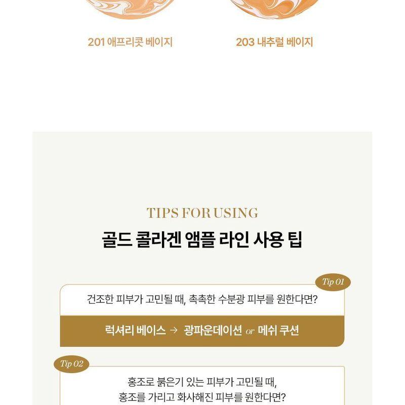 The Face Shop Fmgt Gold Collagen Ampoule Glow Foundation - 2 Colors