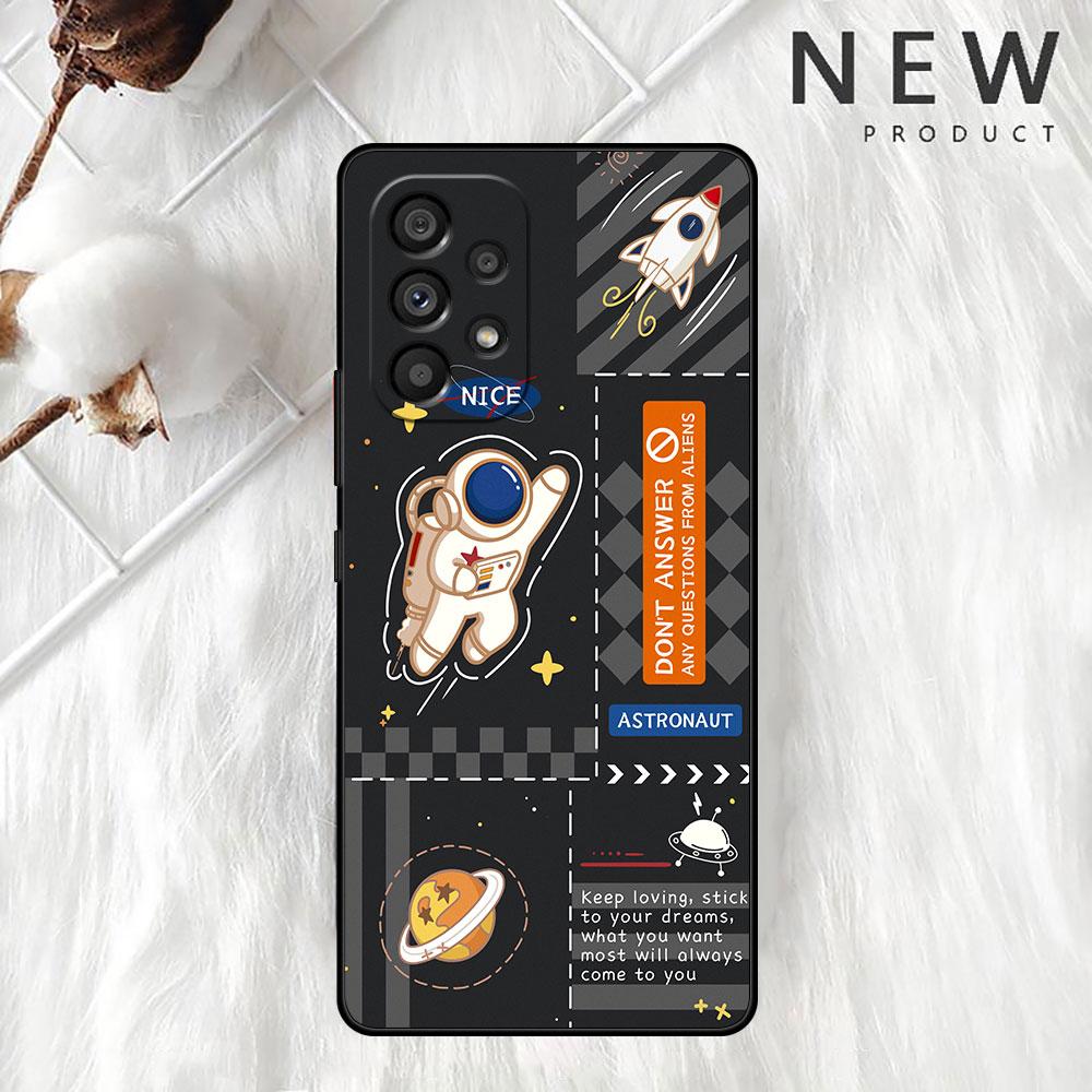 Modische coole Astronauten-Hülle für Samsung Galaxy A52 A12 A51 A32 A21s A71 A32 5G A12 A22 A53 A31 A13 A72 A02s A41 A03 Handyhülle