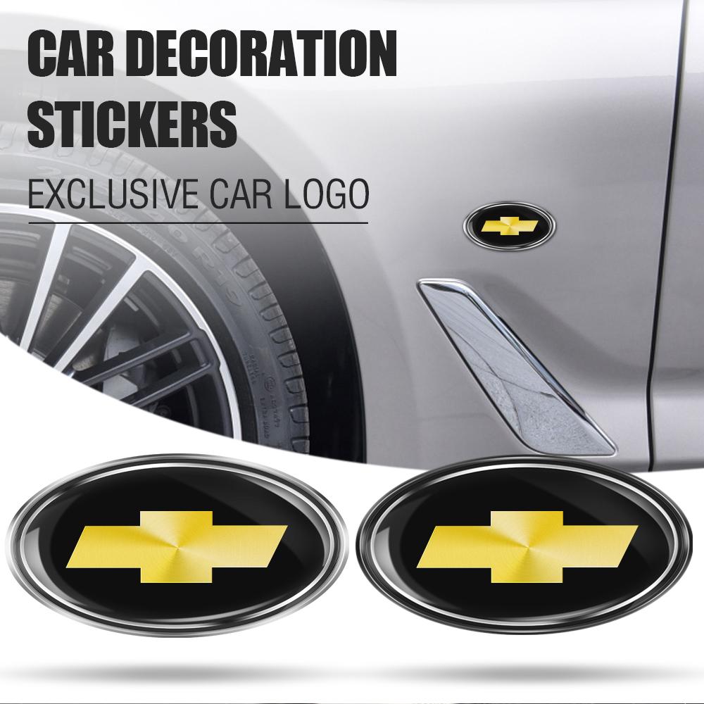 AABJS1 3D Car Body Side Window Fuel Tank Cap Badge Styling Sticker For Chevrolet Cruze Spark Captiva Malibu Trax Suburban Camaro Lova