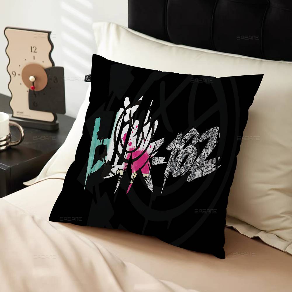 Famous Punk Band Blink-182 Personalized Pillow Cover Kids Bedroom Wild Party Decor Pillowcase Kid Birthday Shower Gift