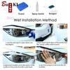 For Lexus NX  350h 450h 250 Accessories 2 Pcs Car Headlight Protective Film Front Light Transparent Smoke Black TPU Sticker