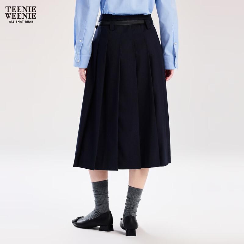 Teenie Weenie Women's College Style Pleated A-Line Skirt