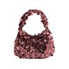 Silver Sequin Bag Cloth Blingbling Handbag Portable Girls