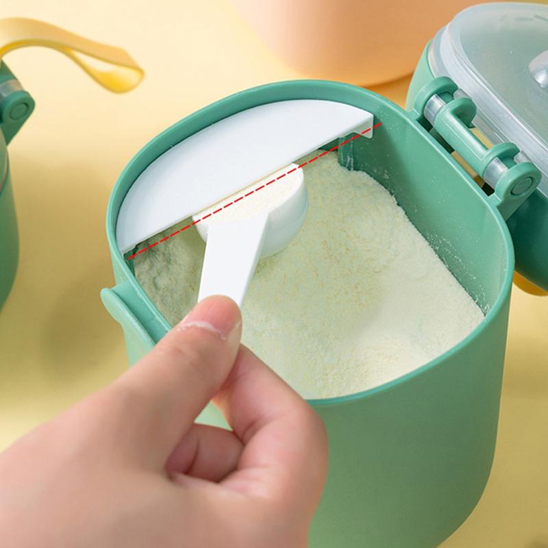 Bärbar Dinosaurie Stor Kapacitet Mjölkpulverlåda Baby Resmatning Organizer Förpackning Förvaringstank