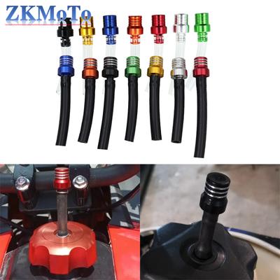 Motorcycle ATV CNC Fuel Tank Breather Pipe Gas Fuel Cap Valve Vent Breather Hoses For KTM Suzuki Honda Husqvarna Yamaha Kawasaki