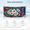 Floral Garden Theme Beach Towel Personalized Custom Name & Text Soft Quick Dry Beach Towel for Swimming Travel