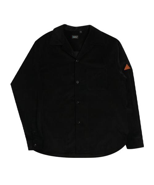 Wegeu Stanley Warm Open Shirt (Deep Black)