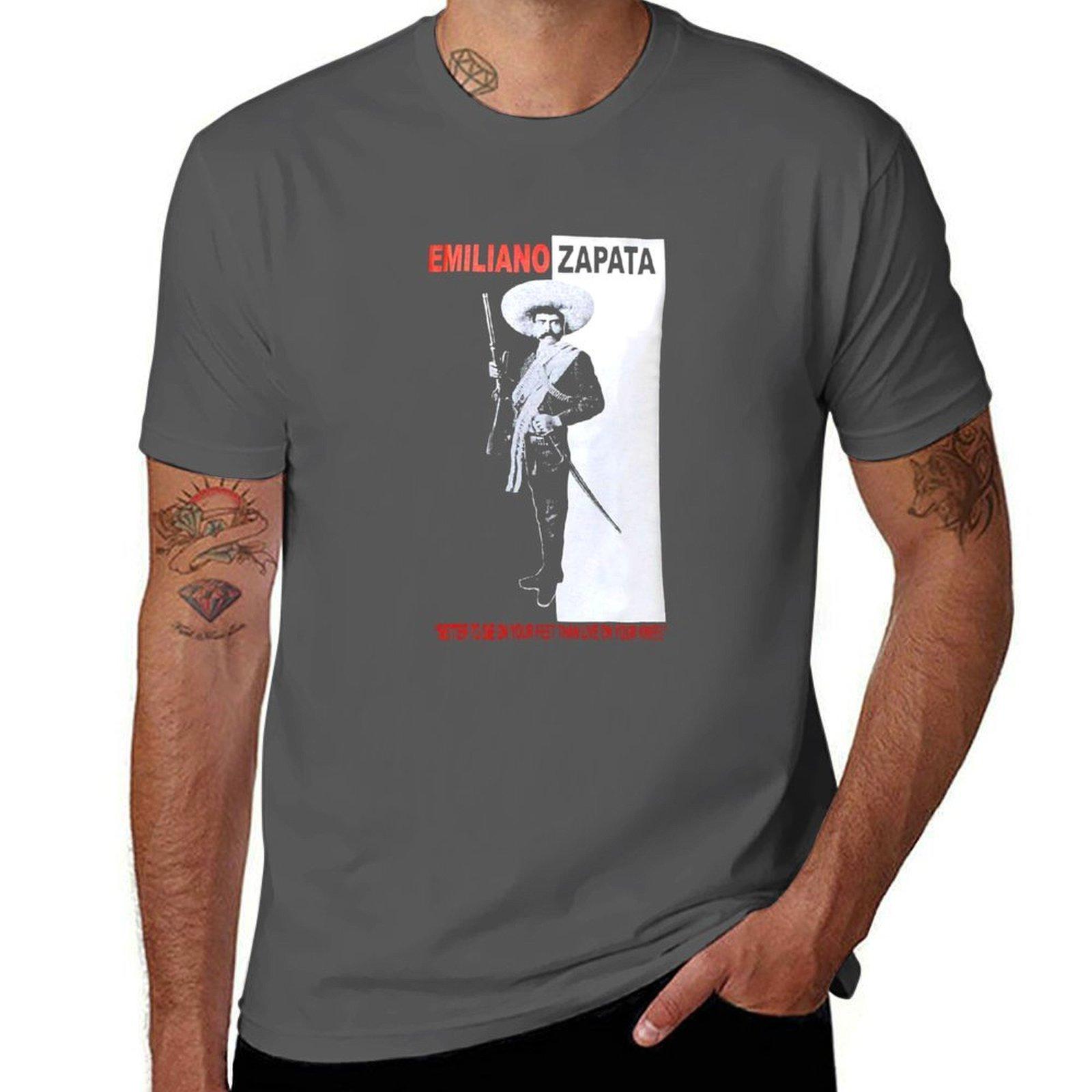 

Emiliano Zapata TShirt Casual Light Summer Short Sleeve Top 4XL