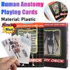 1-3 Stück Menschliche Anatomie Poker Karten Der Körper Deck Skelett Spielkarten Wasserdichte Plastik Spielkarten Lustiges Halloween Brettspiel