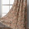 Curtains are opaque to light, colorful flowers, small fresh jacquard tassel, living room decoration, blocking curtain