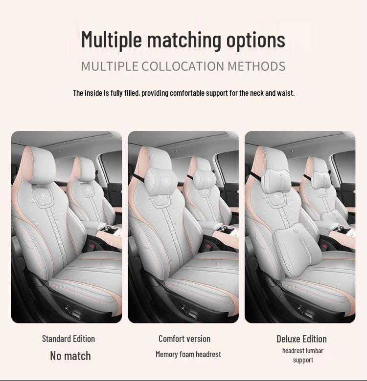 BYD Yuan UP Seat Cushion: All-Season, Durable, Thick, Perforated Car-Specific Seat Cover.