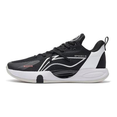 Li Ning Speed 8 Basketball Shoes Men's Low Top Black/Standard White ABPS003-2