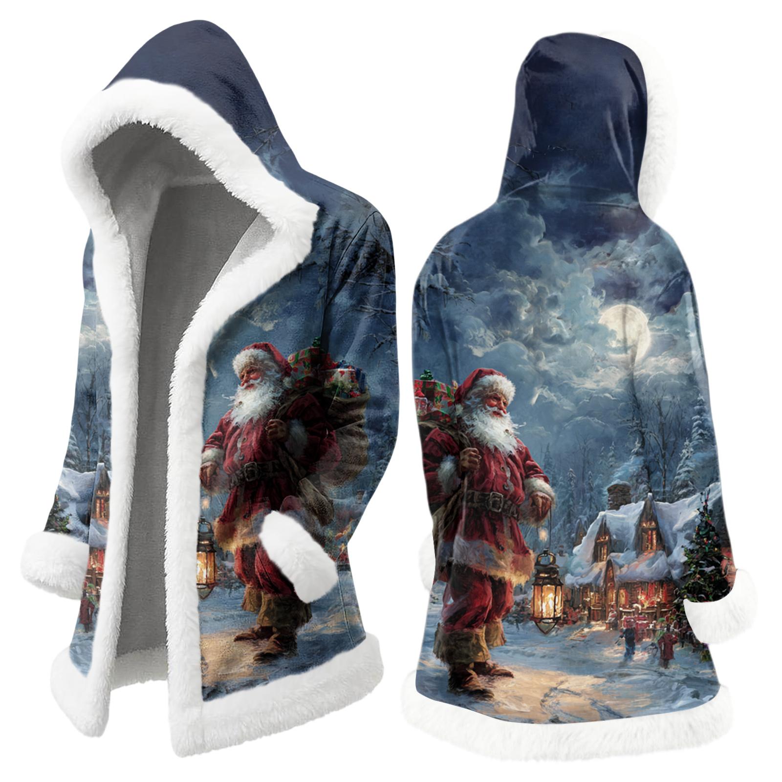 Men s Casual Christmas Print Jacket L