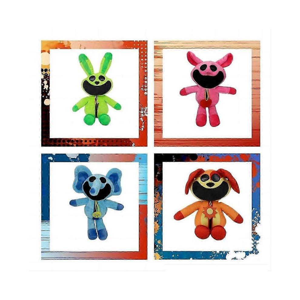 8PCS Hoppy Plush Smiling Critters Plushies