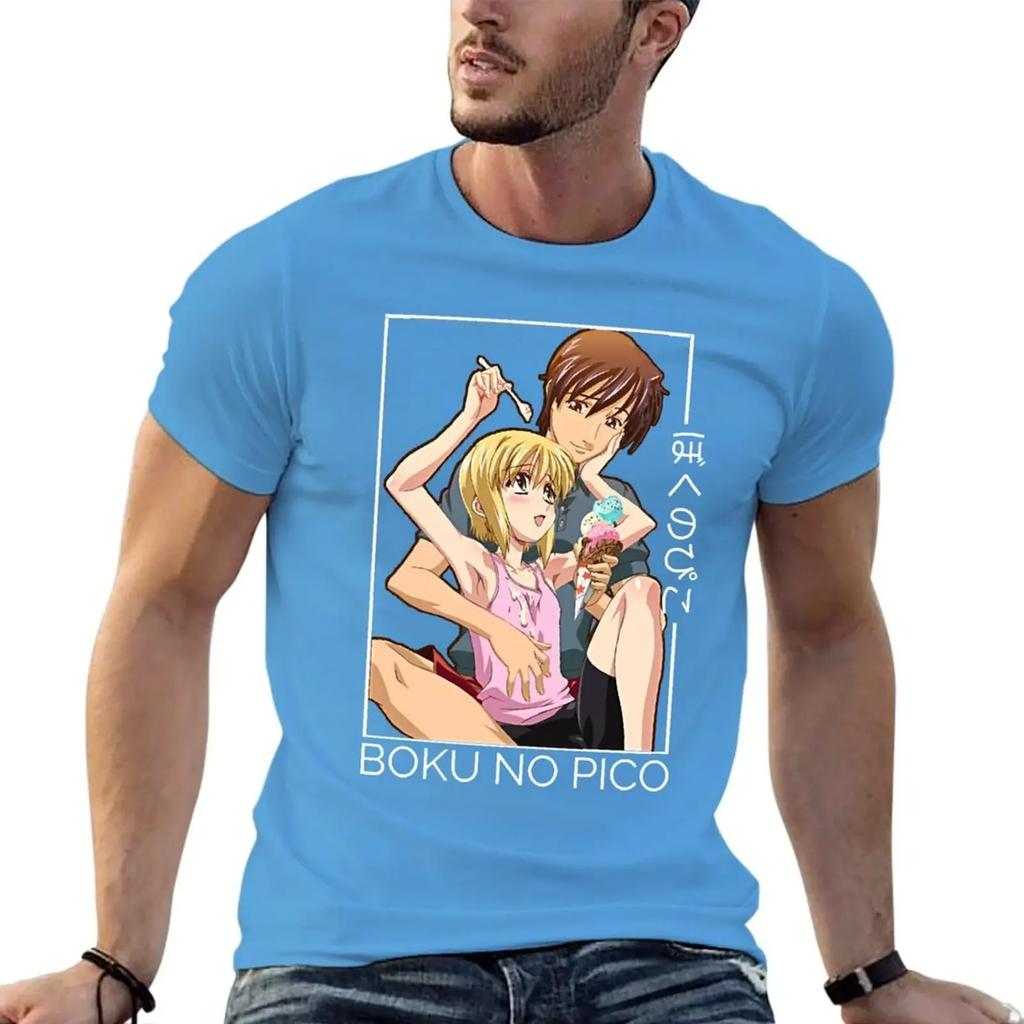 Boku No Pico Lovers Gift Classic . T-Shirt Baggy Shirts Anime Figures Sweat Plain Men's T Shirts