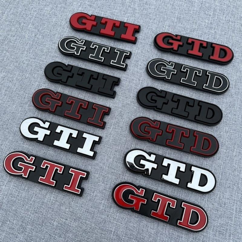 ankfz6 3D Metal Front Grille GTD Logo Emblem Rear Trunk Badge Stickers For Volkswagen VW Golf 2 4 5 6 7 R MK2 MK3 MK4 Car Accessories