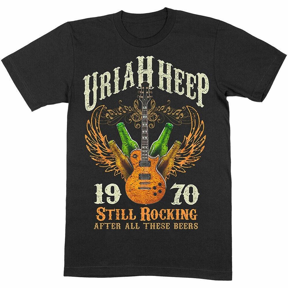 

1970 Still Rocking Uriah Heep Band Shirt Classic Black Unisex S-5XL E1298 Unisex T-Shirt XXXL