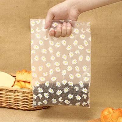 100 pezzi di sacchetti regalo in plastica stile margherita con manico, borse per la spesa perfette per la festa della mamma, matrimonio, compleanno, vacanze