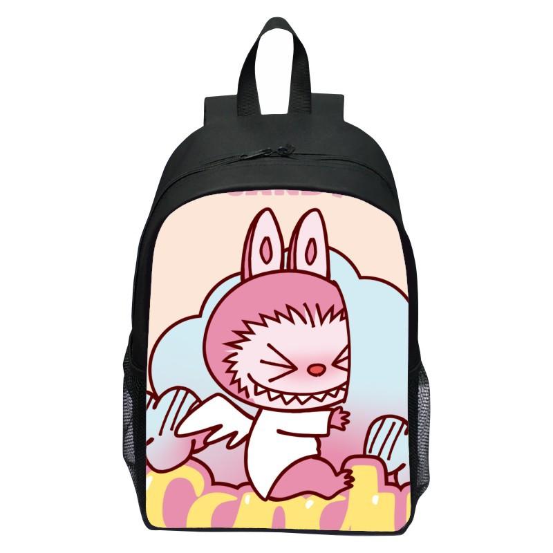 Schoolbag Printed Rabbit, Elementary School Cartoon Cute Backpack 123 Grade Doll Boys and Girls