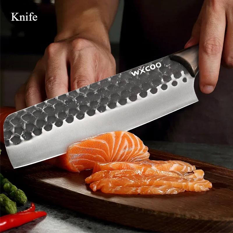 Utility Knives for Home Kitchens Stainless Steel Professional Chef Knife Fish, Meat and Vegetable Slicing Knife with Cover
