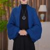 Autumn/Winter New Arrival: Knitted Close-Weave Check Shawl Warm, Versatile, Stylish & Elegant Cardigan Fashionable Outerwear