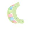 Wooden Hamster Play Bridge Toys   Seesaw Activity Cage for Pet Guinea   Mice Pink