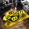 1 Stück Fußballverein Logo Druck Teppich - Weich, Waschbar, Rutschfest für Innenbereich, Bürostühle, Wohnzimmer, Heimbüro, Dekorativer Teppich