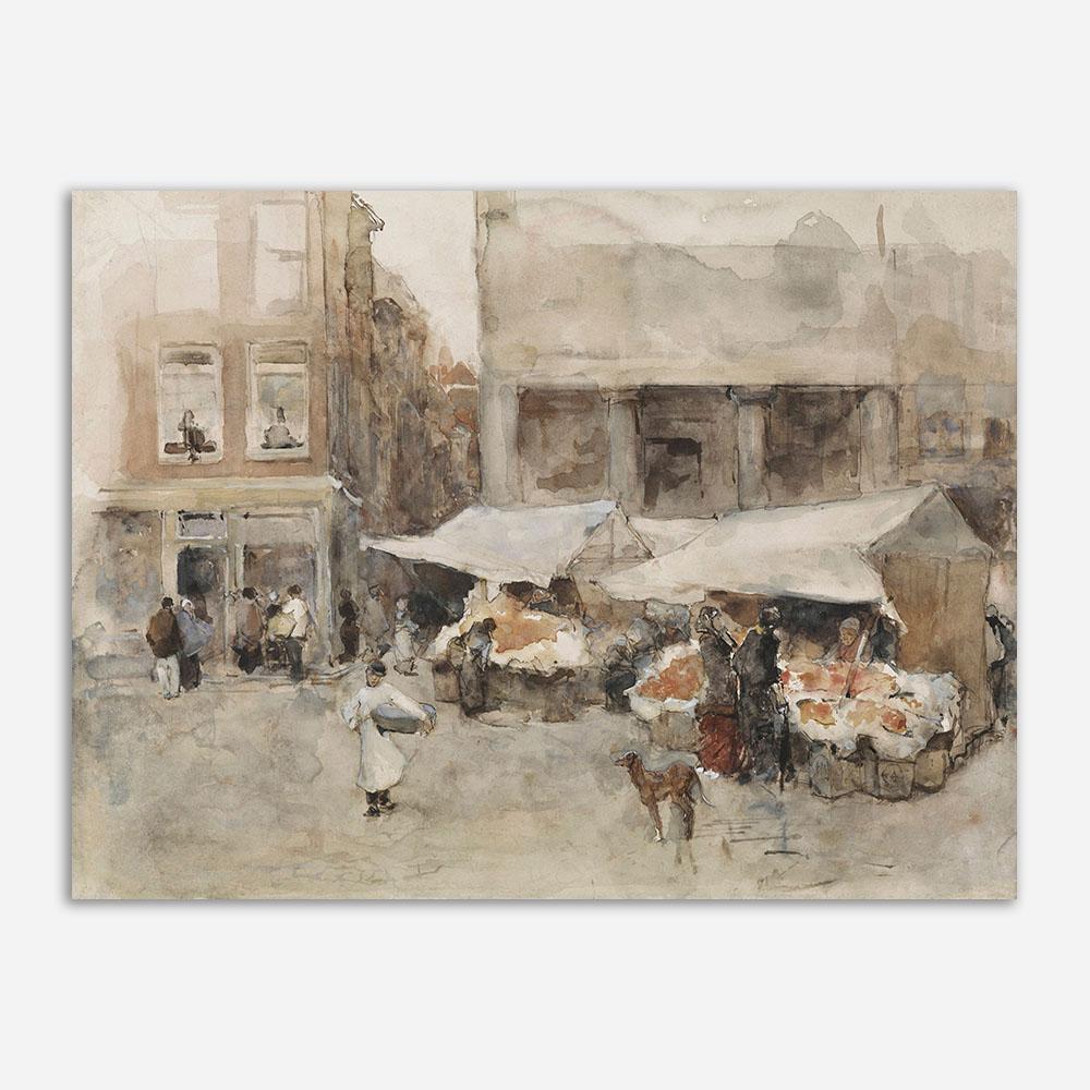 Vintage Gallery Wall Art Canvas Painting Antique Retro Poster And Print Oil Landscape Moody Decoration Picture For Living Room