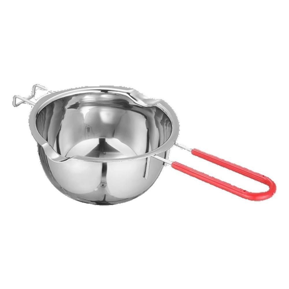 304 Stainless Steel Chocolate Melting Pot Heat Resistant Handle Candle Making Pot Baking Tool