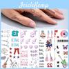 Wasserdichter Aufkleber Englische Tattoo-Zeichentrickfilm Temporärer Tattoo-Aufkleber