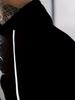 Men'S Face 3D Print Hooded Sweatshirt - & Design, Soft Long Sleeve Pullover with Mane Pattern, Machine Washable Casual Streetwear, Spring & Fall