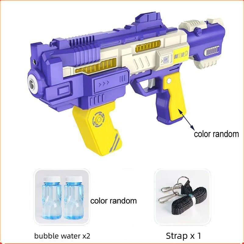 Electric Bubble Gun with Light and Sound Automatic Bubble Machine  Automatic Soap Blower  Summer Outdoor Game Toy Kids Gift
