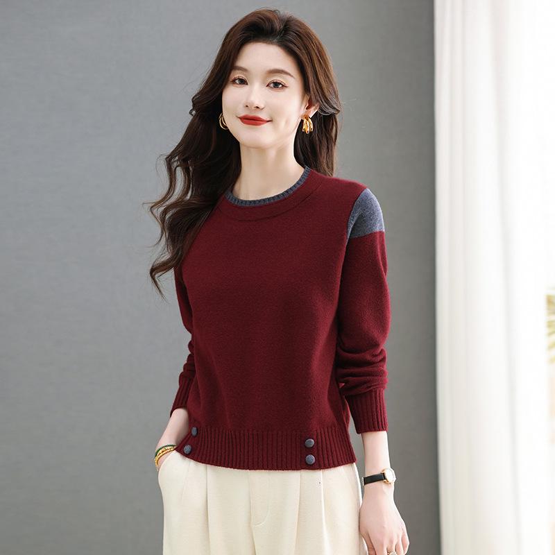 2024 Trendy Women's Thickened Short Sweater – Spring & Autumn Low Collar Petite Inner/Outer Wear