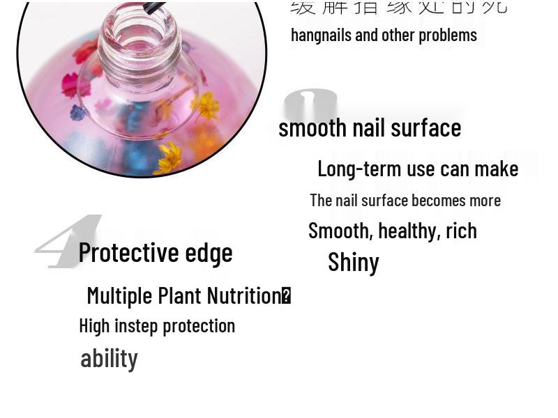75ml Plant Dried Flower Scented Cuticle Oil - Anti-Hangnail Nail Protector
