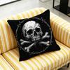 For Fish Cat Skull Pirate Jack Rackham Jolly Roger Throw Pillow Cover Case Custom Decorative Pillowcase Accent Cushion Covers
