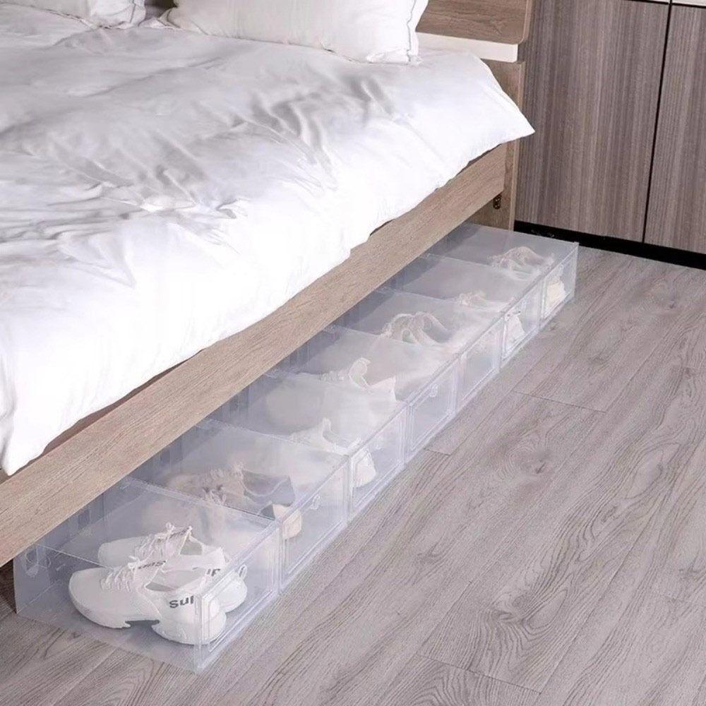 Transparent Shoe Boxes Plastic Sneaker Boxes New Shoe Cases Household