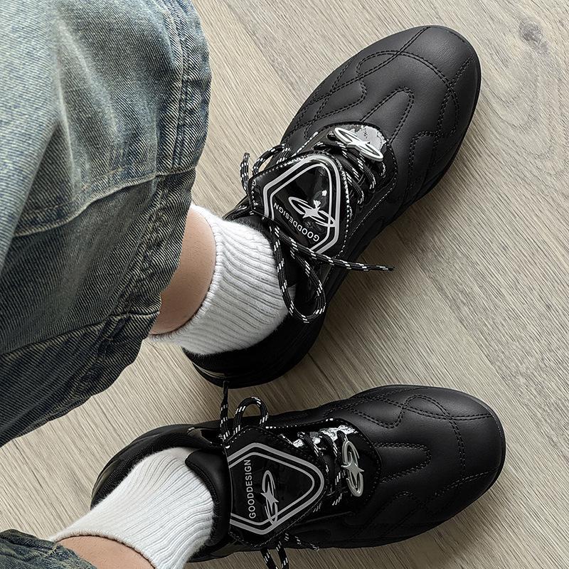 Turbo Racing Unisex Thin-Soled Black Casual Soccer and Commuting Shoes